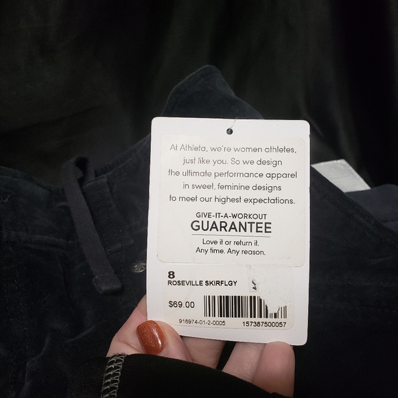 Athleta NWT Sz 8 Roseville Skirt Grey - Picture 10 of 13